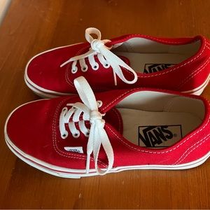 Vans - red classic shoes womens size 6.5